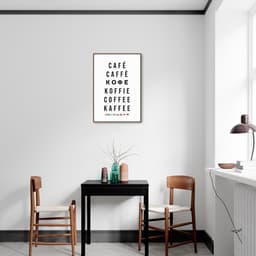 Quadro Palavra Idiomas 86x60 Filete Marrom