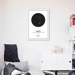 Quadro Signos do Zodíaco Áries 60x43 Sem Moldura