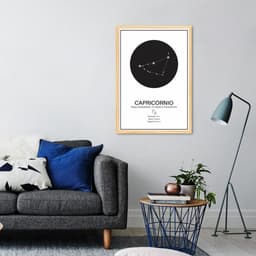 Quadro Signos do Zodíaco Capricórnio 86x60 Caixa Marfim