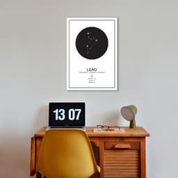 Quadro Signos do Zodíaco Leão 86x60 Sem Moldura