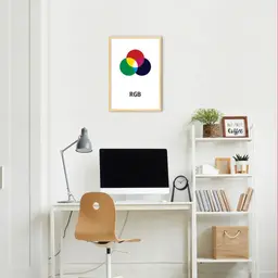 Quadro Sistema de Cores RGB 60x43 Caixa Marfim