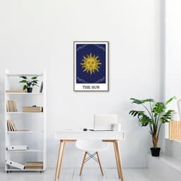 Quadro The Sun Tarot 86x60 Filete Marrom