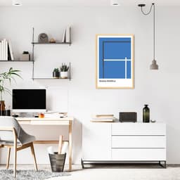 Quadro Tipos de Quadra Padel 86x60 Caixa Marfim