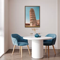 Quadro Torre de Pisa Itália 100x70 Caixa Marrom