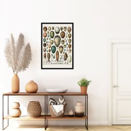 Quadro Vintage Ovos 60x43 Caixa Preto