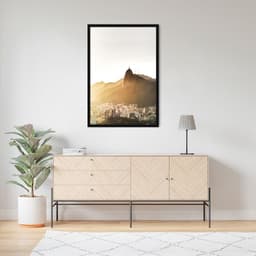 Quadro Visão Cidade Rio de Janeiro 60x43 Caixa Preto