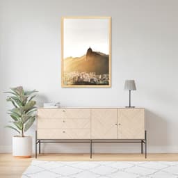 Quadro Visão Cidade Rio de Janeiro 86x60 Caixa Marfim