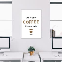 Quadro de Programador 100x70 Filete Branco