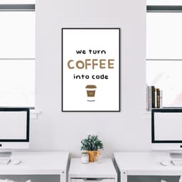 Quadro de Programador 100x70 Filete Preto