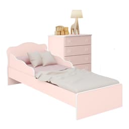 Gaveteiro e Mini Cama Infantil Edmonton Rosa Acetinado