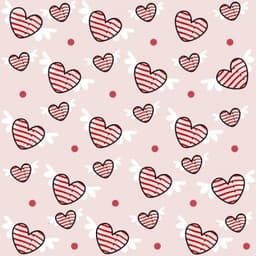 Papel de Parede Infantil Corações com Asas