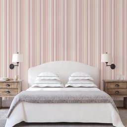 Papel de Parede Infantil Listrados Rosa Pastel