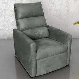 Poltrona Reclinável do Papai Neiva Suede Chumbo