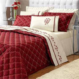 Jogo de Cama King 180 fios Anita Palha Casaborda 4 peças