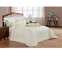Jogo de Cama Queen 200 Fios Napoli Verde Casaborda 4 peças