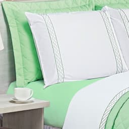 Jogo de Cama Queen Casualle Verde Casaborda 4 peças