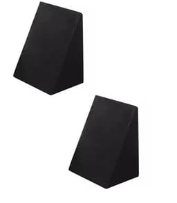 Kit 2 Travesseiros Encosto Triangular Preto Ortopédico Pós Cirúrgico Com Capa Ideal para Leitura, Amamentação, Descanso Tr