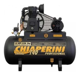 Compressor Chiaperini 10 MPI 110 Litros 140 Libras 2 cv 220v Monofásico