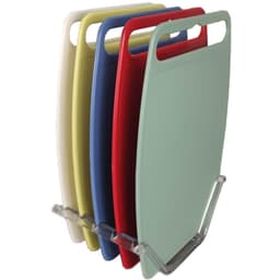 Conjunto 5 Tábuas de Corte com Suporte para Cozinha Colorida