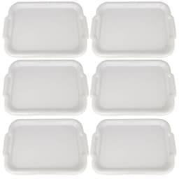 Kit 6 Bandejas para Servir de Plástico 39x28cm Restaurante Fast Food Buffet Cinquetti