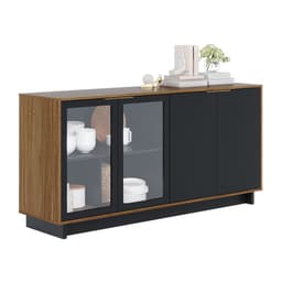 Buffet Vitória 4 PT Noce e Preto