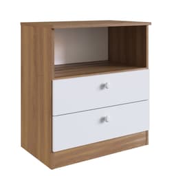 Cômoda Infantil Aconchego 2 GV Branca e Nogal
