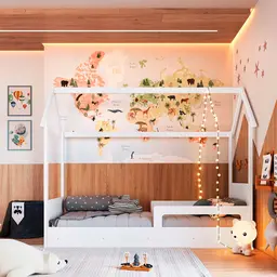 Cama Infantil Montessoriana Miney Branco