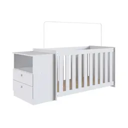 Conjunto de Berço com Cômoda Aconchego 2 GV Branco