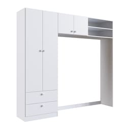 Guarda-Roupa Infantil Aconchego 4 Portas 2 Gavetas Branco