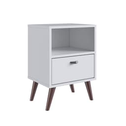 Mesa de Cabeceira Jandira 1 Gaveta Branca