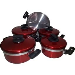 Jogo de Panela Super Verniz Vermelho 5 Peças Cooklar