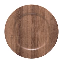 Sousplat Galles Flat Amadeirado Marrom Claro