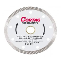Disco de Corte Porcelanato Turbo 4.3/8 110mm - Cortag