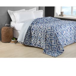 Colcha Comfort King Sunshine Azul Home Design Corttex