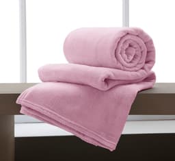 Manta Casal MIcrofibra Extra Macio Corttex - Rosa