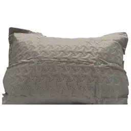 Porta Travesseiro Ultrasound Liso Taupe Color Art Corttex