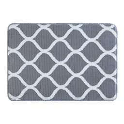 Tapete de Banheiro Resort Weekend Chumbo 70cm x 50cm Home Design Corttex