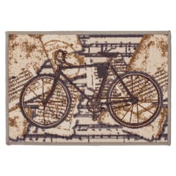 Tapete de entrada 40cm x 60cm Carpe Diem Bike Color Art Corttex