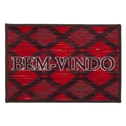 Tapete de entrada 40cm x 60cm Carpe Diem Iket Color Art Corttex