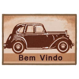 Tapete de entrada 40cm x 60cm Carpe Diem Vintage Color Art Corttex