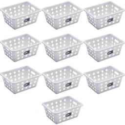 Kit 10 Cestos para Batata Frita Pão de Queijo Pastéis Porçõe