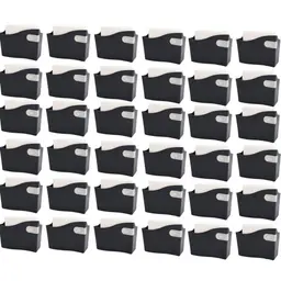 Kit 36 Suporte Porta Guardanapo Médio 14cm Brinox Preto Pada
