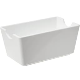 Porta Sachês Molhos Uno Coza Branco 11x6,5x5cm Suporte Organizador de Mesa Chá Açúcar
