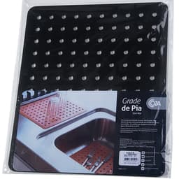 Protetor Pia Para Lavar Escorredor De Louças Grade Protege Preto