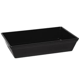 Travessa Retangular 2,2l Preta Servir a Mesa Salada Sobremesa Risoto Petisco Coza