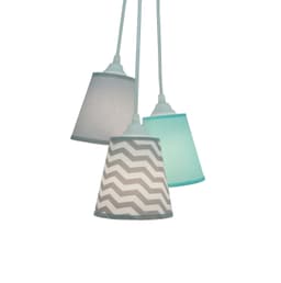 Lustre Pendente Quarto De Bebê Verde Água E Cinza