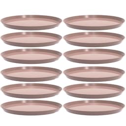 12 Bandejas Redonda 34cm Amêndoa Servir Bar Restaurante Bubble Crippa
