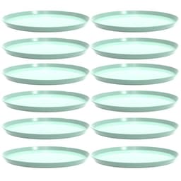 12 Bandejas Redondas 28cm Verde Menta Servir Doces Salgados Bubble Crippa Bar Restaurante