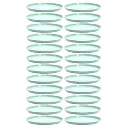24 Bandejas Redondas Servir Doces Salgados 28cm Festas Bar Restaurante Verde Menta Bubble Crippa