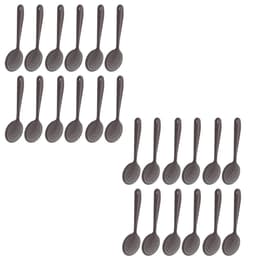 24 Espumadeiras para Cozinha Cinza Fritura Arroz Escumadeira Culinária de Nylon Kitch Crippa